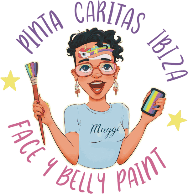Pinta Caritas Ibiza – face and belly painting